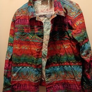 Chico's Multicolor Jean Jacket